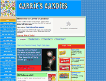Tablet Screenshot of carriescandies.com